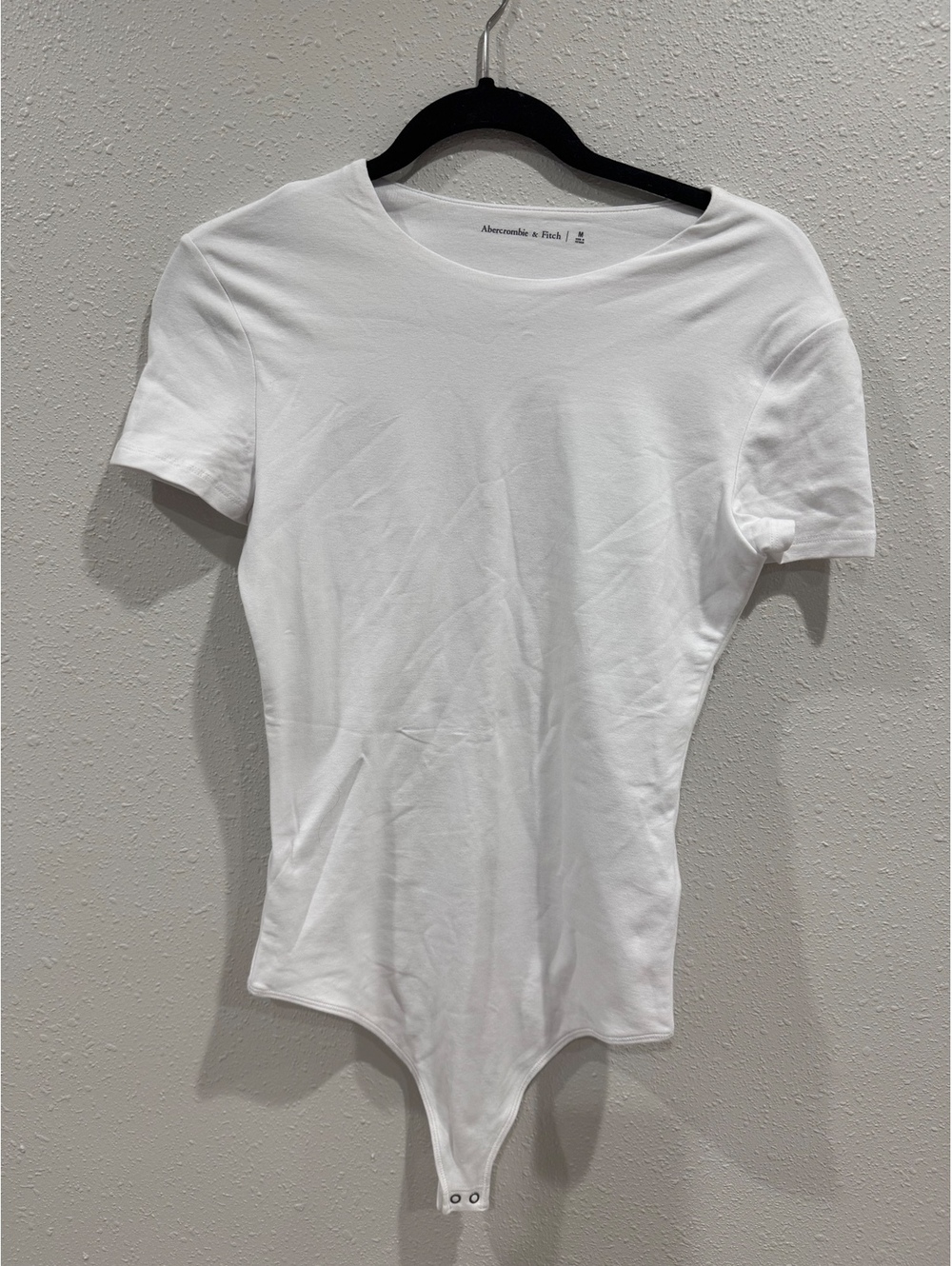 Abercrombie & Fitch Women’s White Short Sleeve Bodysuit Size M
